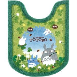 【即納】トトロのトイレタリー 『あおぞらどんぐり』 トイレマット 約78×60cm グリーン センコー となりのトトロ トトロ トイレ マット 長め｜dragon-bee