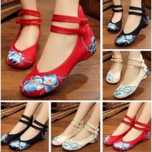 ローヒール中国北京靴唐装漢服に合わせるスニーカー太極拳用シューズ 履きやすい中華花刺繍シューズ舞台ダンスシューズチャイナ靴中国靴 Cosplay Daniwv ドラゴンストア 通販 Yahoo ショッピング