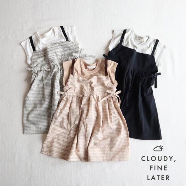 CLOUDY，FINE LATER エプロンドッキングワンピース 522-561011 ワンピース
