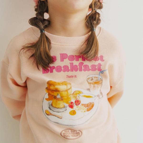 p.premier 朝ごはんはパンケーキトレーナー プルミエ トレーナー 裏起毛 子供服 女の子 男...