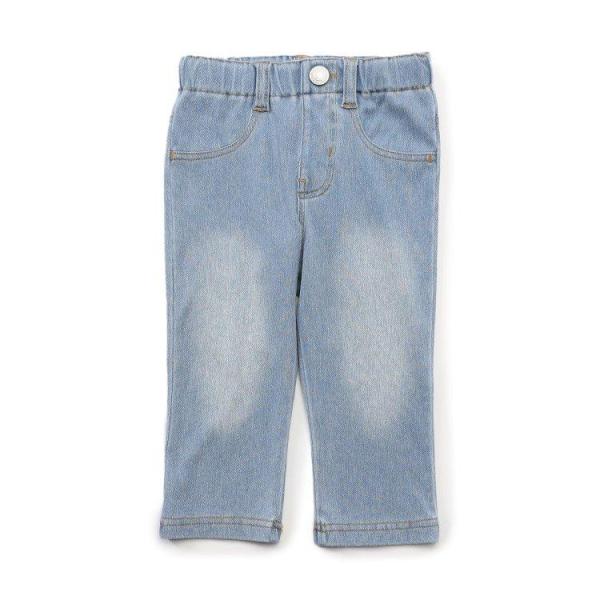 Ampersand デニムニットレギンスパンツ 7分丈 子供 パンツ L220015