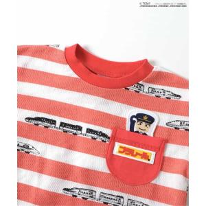 BITZ プラレールボーダー柄 長袖Tシャツ ...の詳細画像2