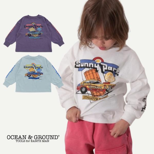 子供服 Ocean&amp;Ground レーシングカープリントロンT 長袖 キッズ 男の子 4646002