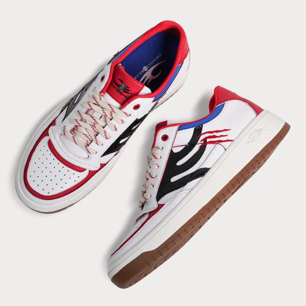 ドラゴンベアード 公式 DB 1207KIRA WHT/REDn ファッション スニーカー ユニーセ...