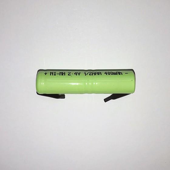 電動歯ブラシの駆動電池　ニッケル水素電池　NiMH 2.4V　400ｍAh　（250ｍAh）　1/2...