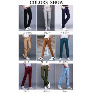 チノパン メンズ チノパンツ ストレッチ スリ...の詳細画像5
