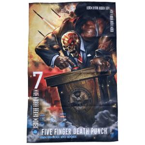 FIVE FINGER DEATH PUNCH・ファイブ フィンガー デス パンチ・AND JUSTICE FOR NONE・布ポスター・ポスター・ポスターフラッグ・厚手｜dragtrain
