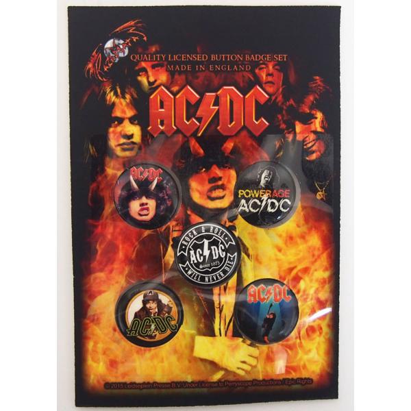 AC/DC・HIGH WAY TO HELL・BUTTON BADGE SET・バッジ・缶バッジセッ...