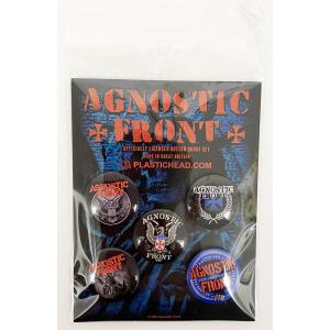 AGNOSTIC FRONT・アグノスティックフロント・BUTTON BADGE SET・バッジ・缶バッジセット(5個入り)オフィシャル｜dragtrain