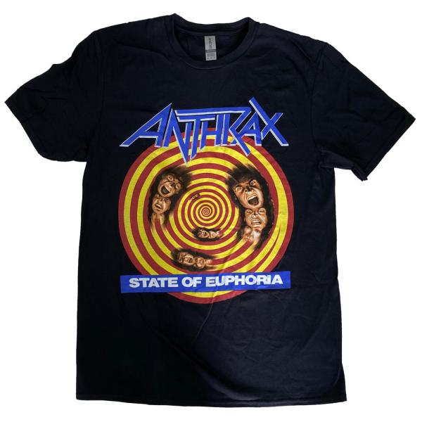 アンスラックス・ANTHRAX ・STATE OF EUPHORIA・Tシャツ・メタルTシャツ・オフ...