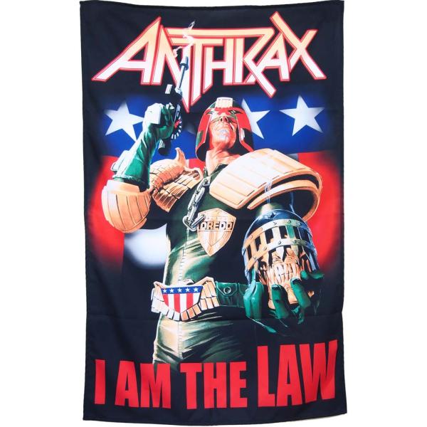 アンスラックス・ANTHRAX・I AM THE LAW・布ポスター・オフィシャル・ポスターフラッグ