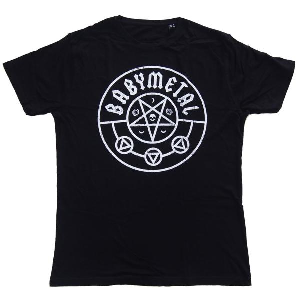 ベビーメタル・BABYMETAL・PENTAGRAM・Tシャツ・UK版・オフィシャル バンドTシャツ...