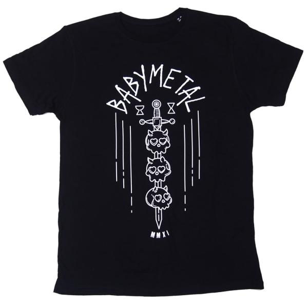 ベビーメタル・BABYMETAL・SKULL SWORD・Tシャツ・UK版・オフィシャル バンドTシ...