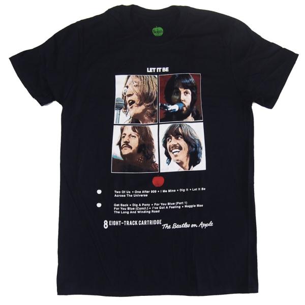 THE BEATLES・ LET IT BE 8 TRACK・Tシャツ・ビートルズ ・オフィシャル ...