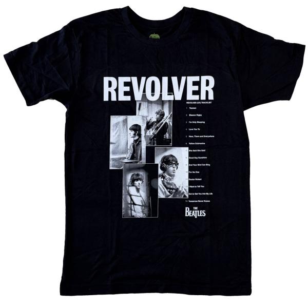 ビートルズ・THE BEATLES・REVOLVER TRACKLIST・Tシャツ・オフィシャルバン...