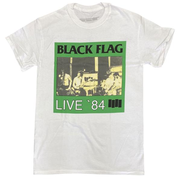ブラッグ フラッグ・BLACK FLAG・LIVE 84・Tシャツ・ロックTシャツ・バンドTシャツ