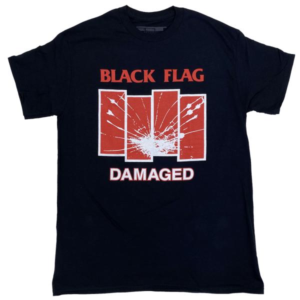 ブラッグ フラッグ・BLACK FLAG・DAMAGED・ブラック・Tシャツ・ロックTシャツ・バンド...