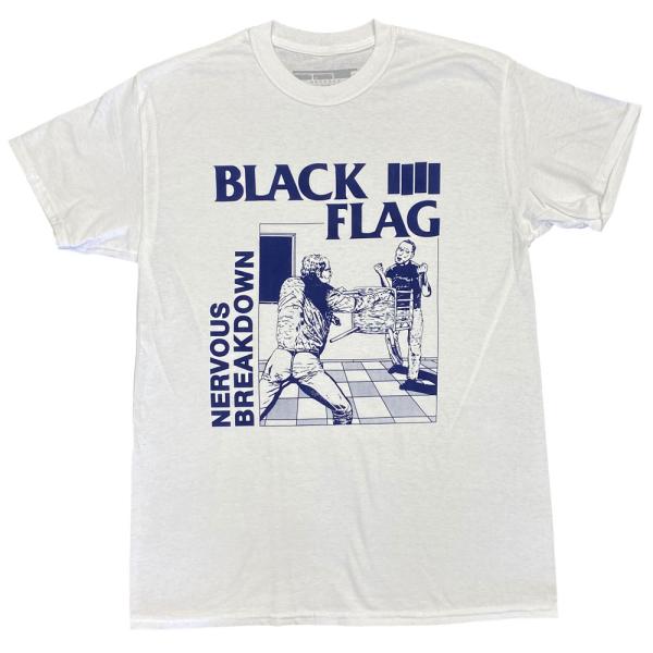 ブラッグ フラッグ・BLACK FLAG・NERVOUS BREAKDOWN・Tシャツ・ロックTシャ...