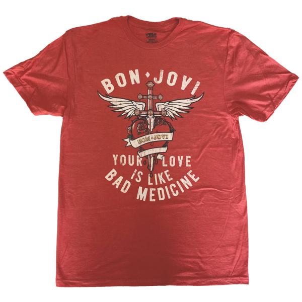 ボン ジョヴィ・BON JOVI・BAD MEDICINE・Tシャツ・ロックTシャツ