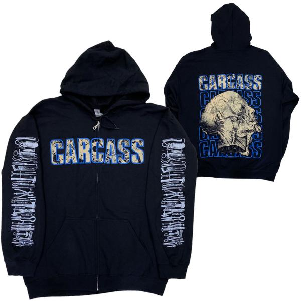 カーカス・CARCASS・NECRO HEAD・ジップパーカー・ジップアップパーカー