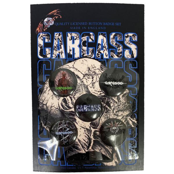 カーカス・CARCASS・NECRO HEAD・BUTTON BADGE SET・バッジ・缶バッジセ...