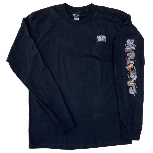 CREATURE・クリーチャー・SLAB DIY・ブラック・長袖・ロングスリーブ・長袖Tシャツ