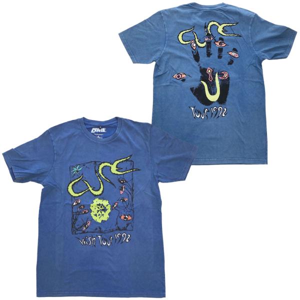 THE CURE・キュア・WISH TOUR 1992・ウオッシュ加工・Tシャツ・ロックTシャツ・オ...