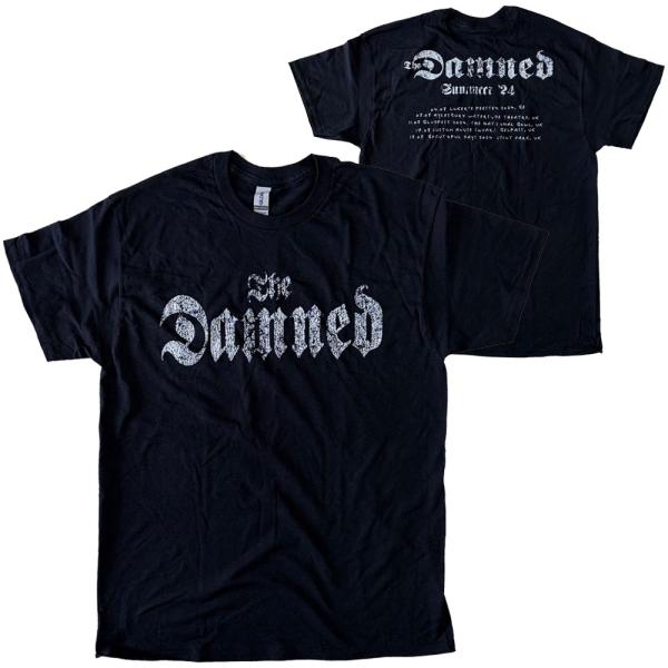 ダムド・DAMNED・DISTRESSED LOGO・EU TOUR SUMMER 24・Tシャツ・...