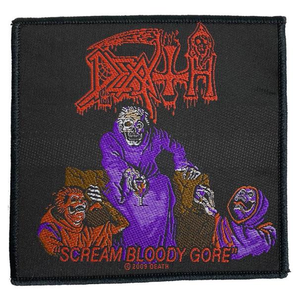 デス・DEATH・SCREAM BLOODY GORE 刺繍パッチ ワッペン