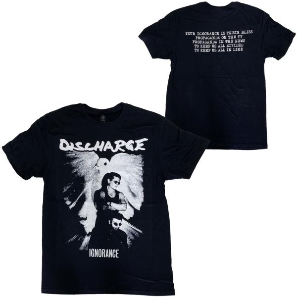 ディスチャージ・DISCHARGE・IGNORANCE・UK版・Tシャツ・ロックTシャツ