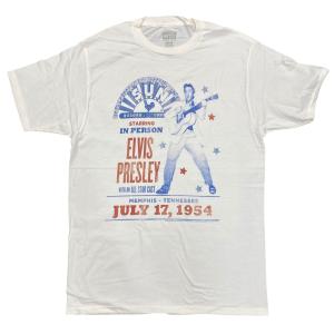 エルビス プレスリー ? Tシャツ 1950s (白/ライトベージュ/黒) 2