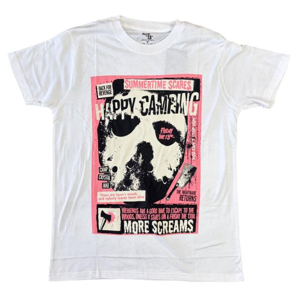 FRIDAY THE 13TH・13日の金曜日・HAPPY CAMPING・UK版・Tシャツ・映画T...