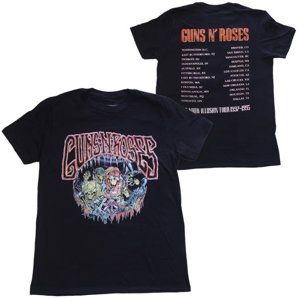 ガンズ アンド ロゼース・GUNS N ROSES・ILLUSION TOUR・Tシャツ・ ロックT...