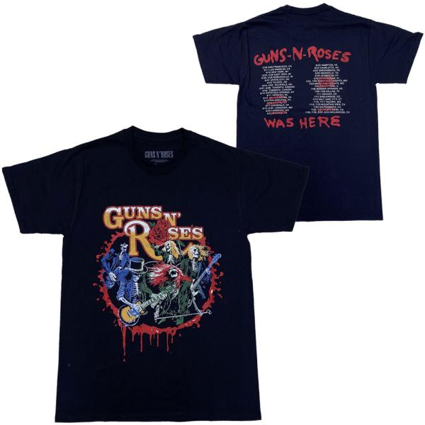 ガンズ アンド ロゼース・GUNS N ROSES・WAS HERE・Tシャツ・ ロックTシャツ