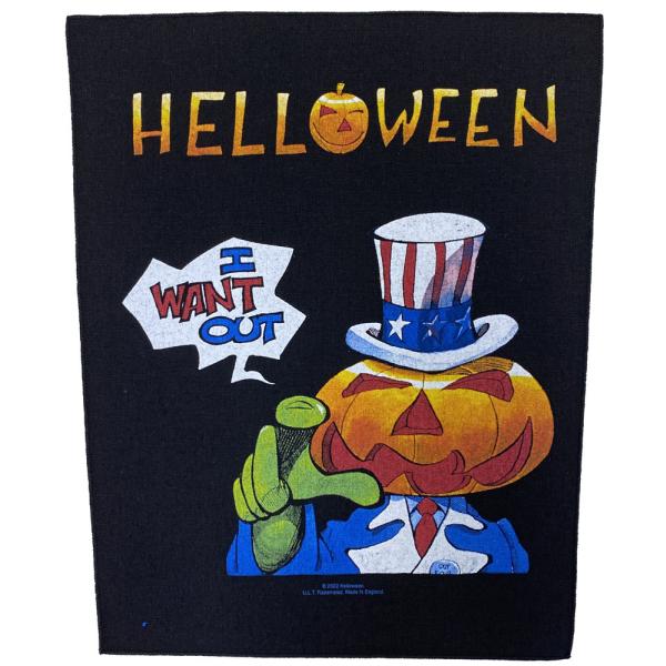 ハロウィン・HELLOWEEN・I WANT OUT・バックパッチ・ワッペン・パッチ