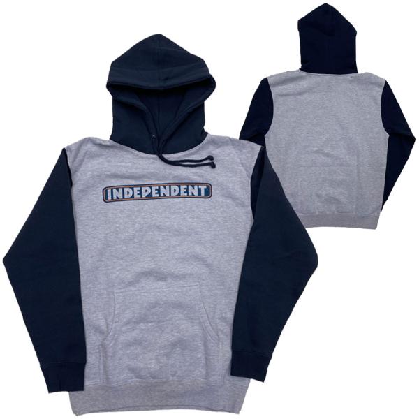 INDEPENDENT・インディペンデント・BAR LOGO・グレーヘザー・パーカー・プルオーバー・...