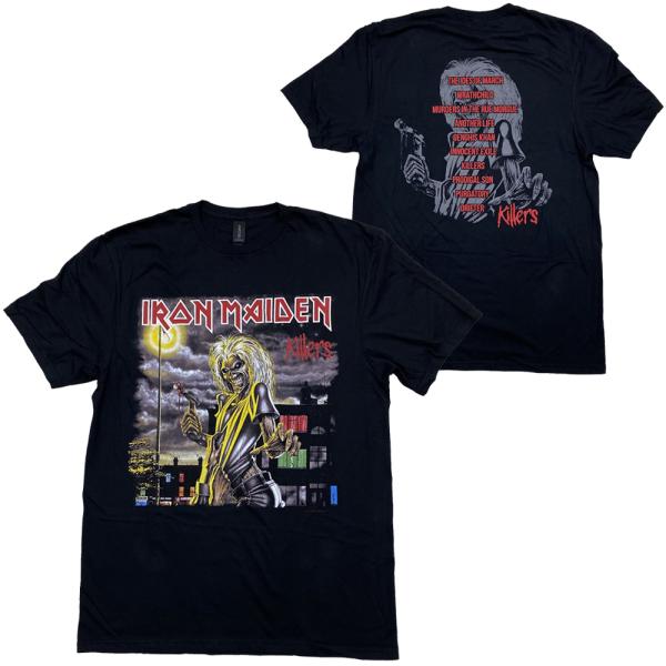 アイアン メイデン・IRON MAIDEN・KILLERS V2 TRACKLIST・Tシャツ・メタ...