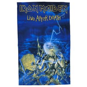 アイアン メイデン・IRON MAIDEN・LIVE AFTER DEATH・布ポスター・オフィシャル・ポスターフラッグ・厚手｜dragtrain