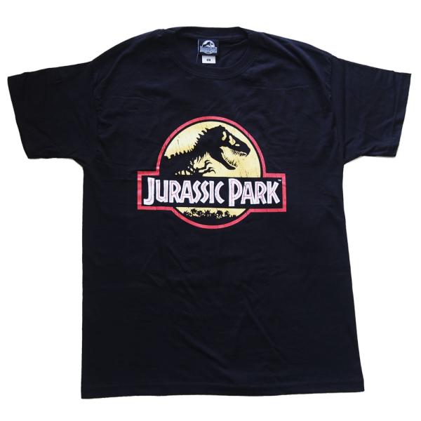 JURASSIC PARK・ジュラシック・パーク・LOGO DISTRESSED・UK版・Tシャツ・...