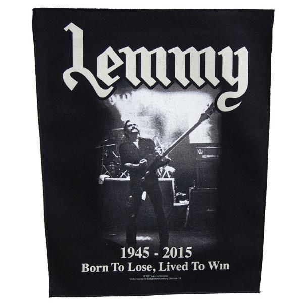 LEMMY・レミー・モーターヘッド・MOTORHEAD ・LIVED TO WIN バックパッチ ワ...