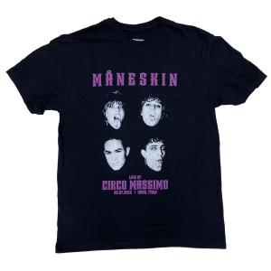 MANESKIN・マネスキン・LIVE AT CIRCO MASSIMO 2022・FACE・Tシャツ・ロックTシャツ｜dragtrain