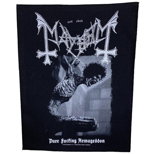 メイヘム・MAYHEM・PURE FUCKING ARMAGEDDON・バックパッチ・ビッグワッペン