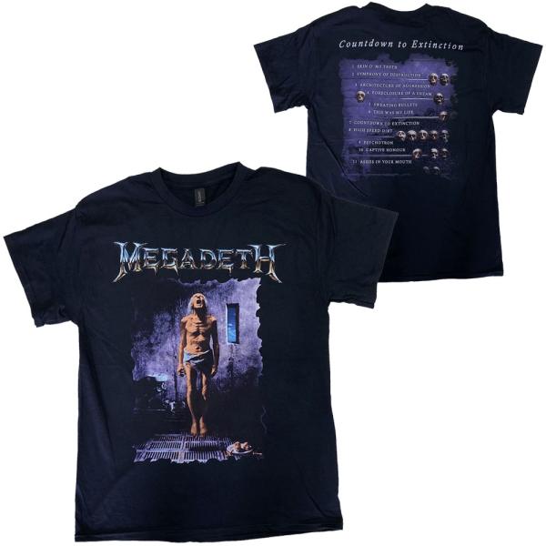 メガデス・MEGADETH・COUNTDOWN TO EXTINCTION・UK版・Tシャツ・ バン...