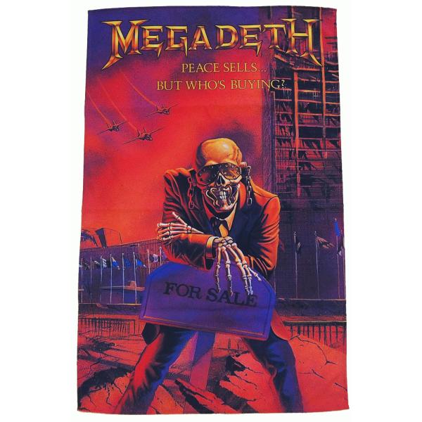 メガデス・MEGADETH・PEACE SELLS・布ポスター・ポスターフラッグ・厚手