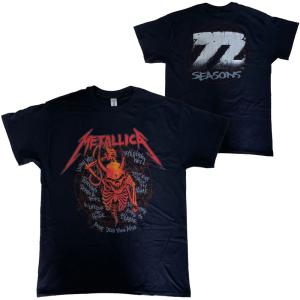 METALLICA メタリカ メンズ半袖Tシャツ バンドTシャツ ロックTシャツ
