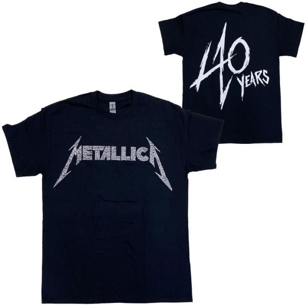 メタリカ・METALLICA・SONGS LOGO 40TH ANNIVERSARY・Tシャツ・ロッ...