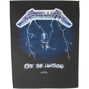 メタリカ・METALLICA・RIDE THE LIGHTNING・BACK PATCH・オフィシャル・バックパッチ・ワッペン｜dragtrain