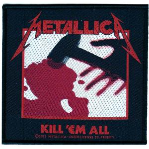 メタリカ METALLICA KILL EM ALL 糊なし刺繍ワッペン パッチ｜dragtrain