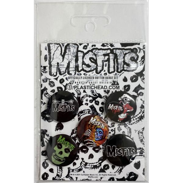 ミスフィッツ・MISFITS・BUTTON BADGE SET・缶バッジセット(5個入り)オフィシャ...