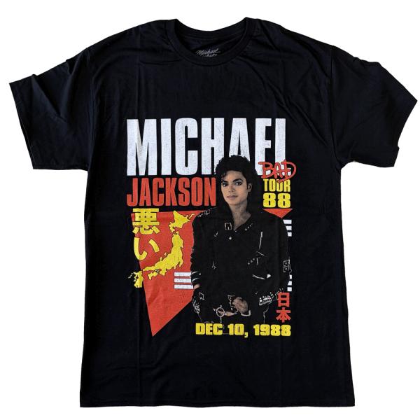 MICHEAL JACKSON・マイケル・ジャクソン・BAD TOUR 1988 TOKYO・Tシャ...